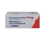 CLONAZEPAM 2MG 100 TABLETTEN